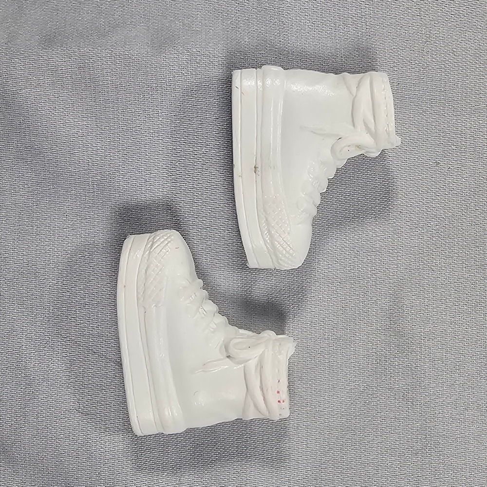 Barbie White Platform High Top Sneaker  Shoes